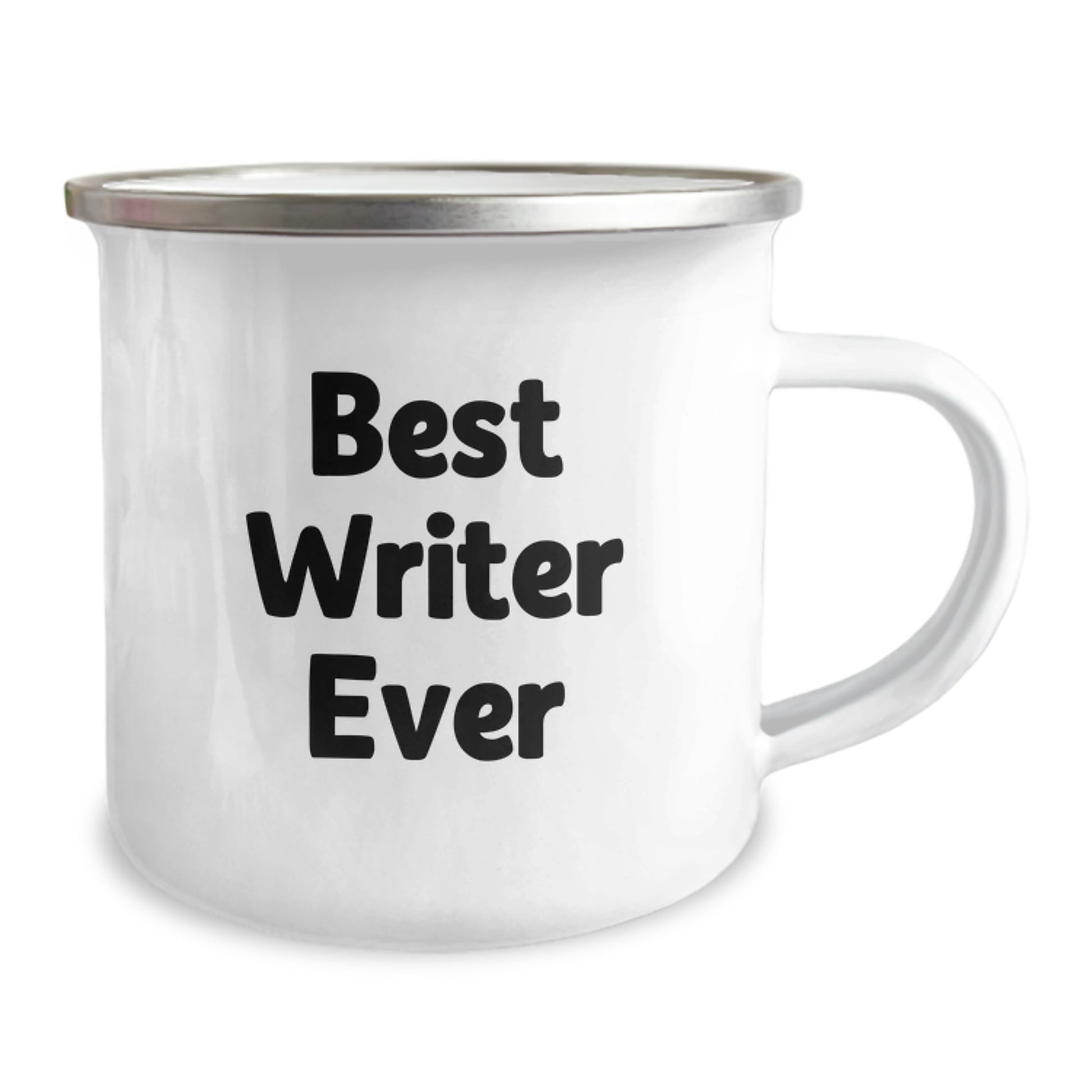 Funny Quote for Best Writer Ever, Unique Gifts for Writers on Birthday, Camping Mug for Men, Stainless Steel with Enamel Finish - Image 2