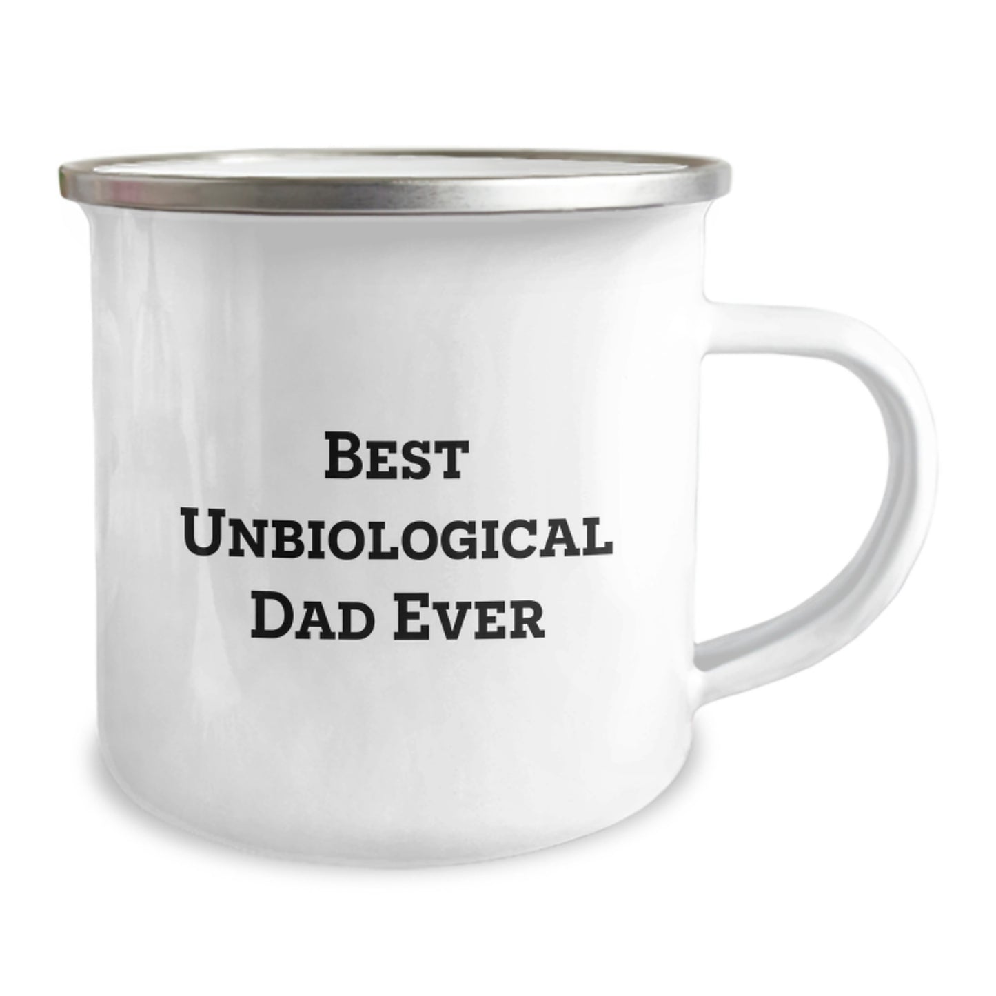 Unbiological Dad Keepsake Camping Mug for Him Stainless Birthday Gift - Image 2