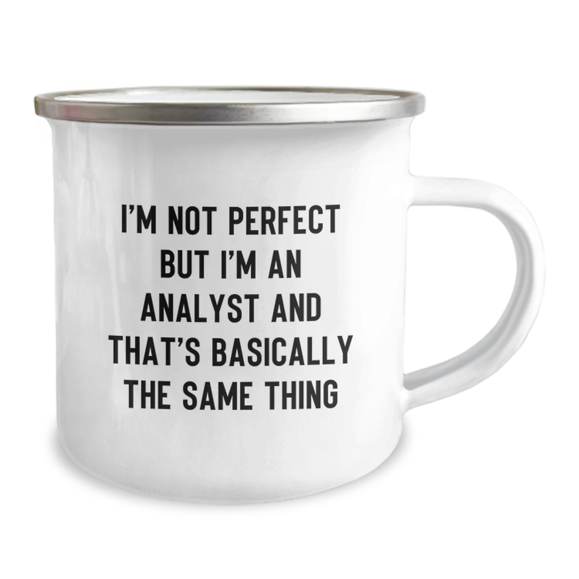 Analyst Keepsake Camping Mug for Him Birthday Gift Stainless Steel - Image 2