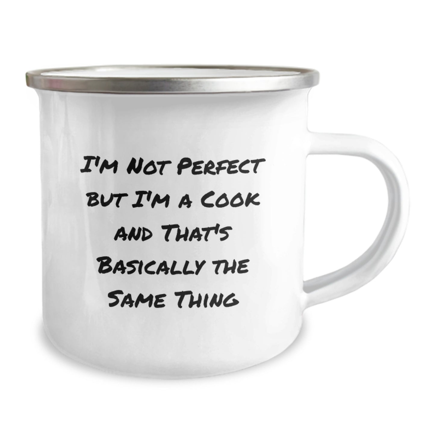 Cook Camping Mug for Him Birthday Gift – I'm Not Perfect But I'm A Cook - Image 2