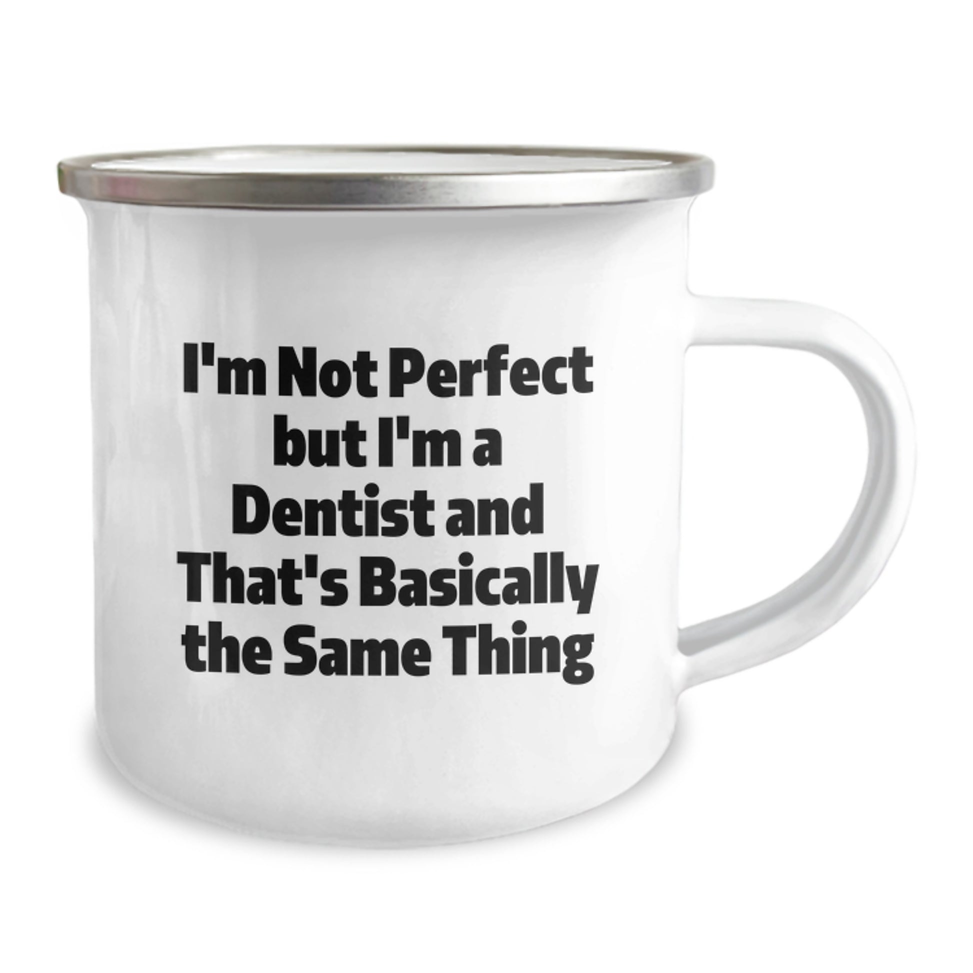 Dentist Keepsake Camping Mug for Him Birthday Gift with Enamel Finish 12 - Image 2