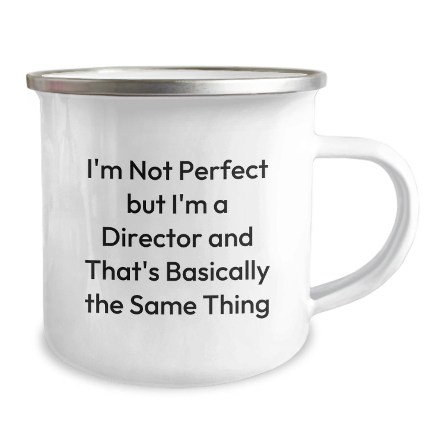 Birthday Gift Camping Mug for Her – I'm Not Perfect But I'm A Director - Image 2