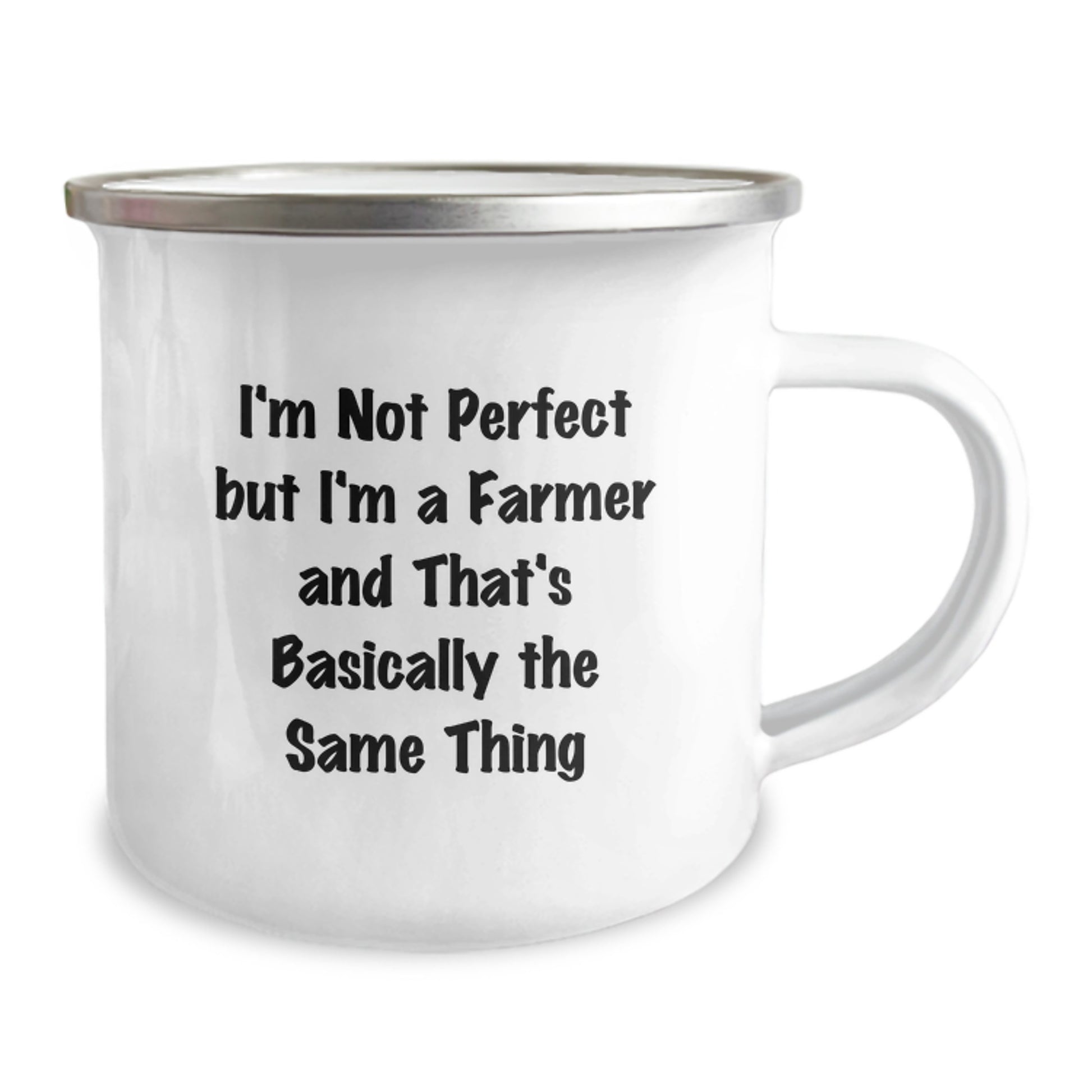 Birthday Gift Camping Mug for Her – I'm Not Perfect But I'm a Farmer - Image 2