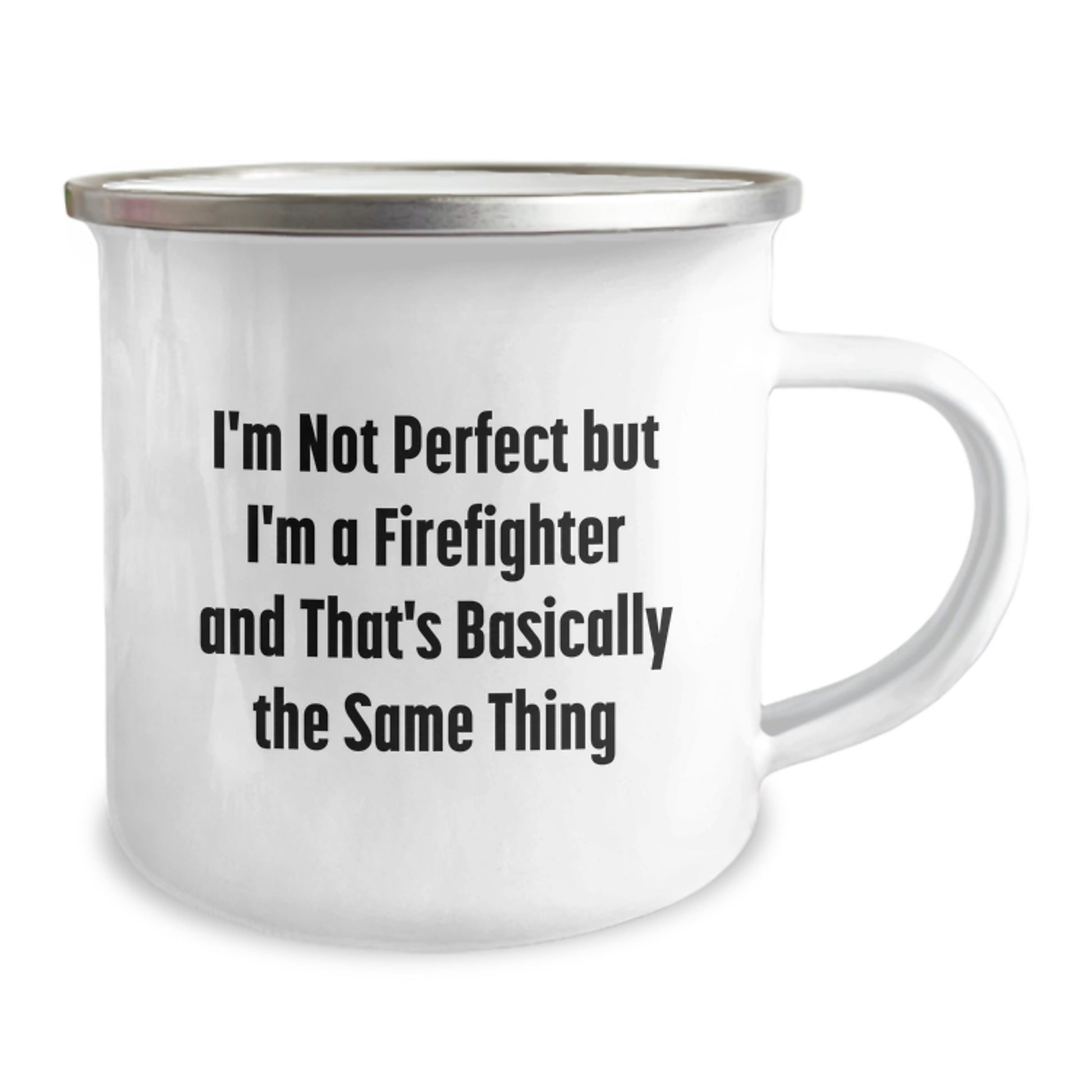 Firefighter Keepsake Premium Camping Mug for Him Birthday Gift - Image 2