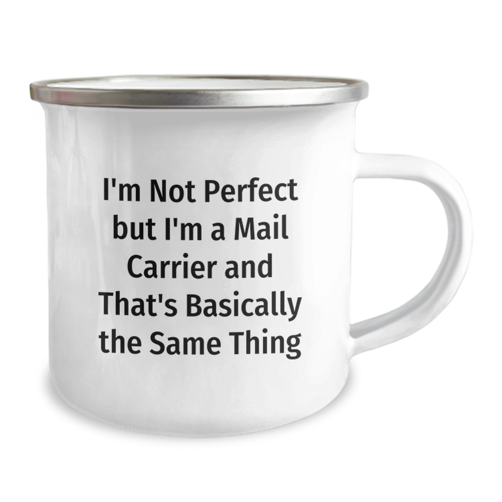Birthday Gift for Her Mail Carrier Camping Mug Present with Enamel - Image 2