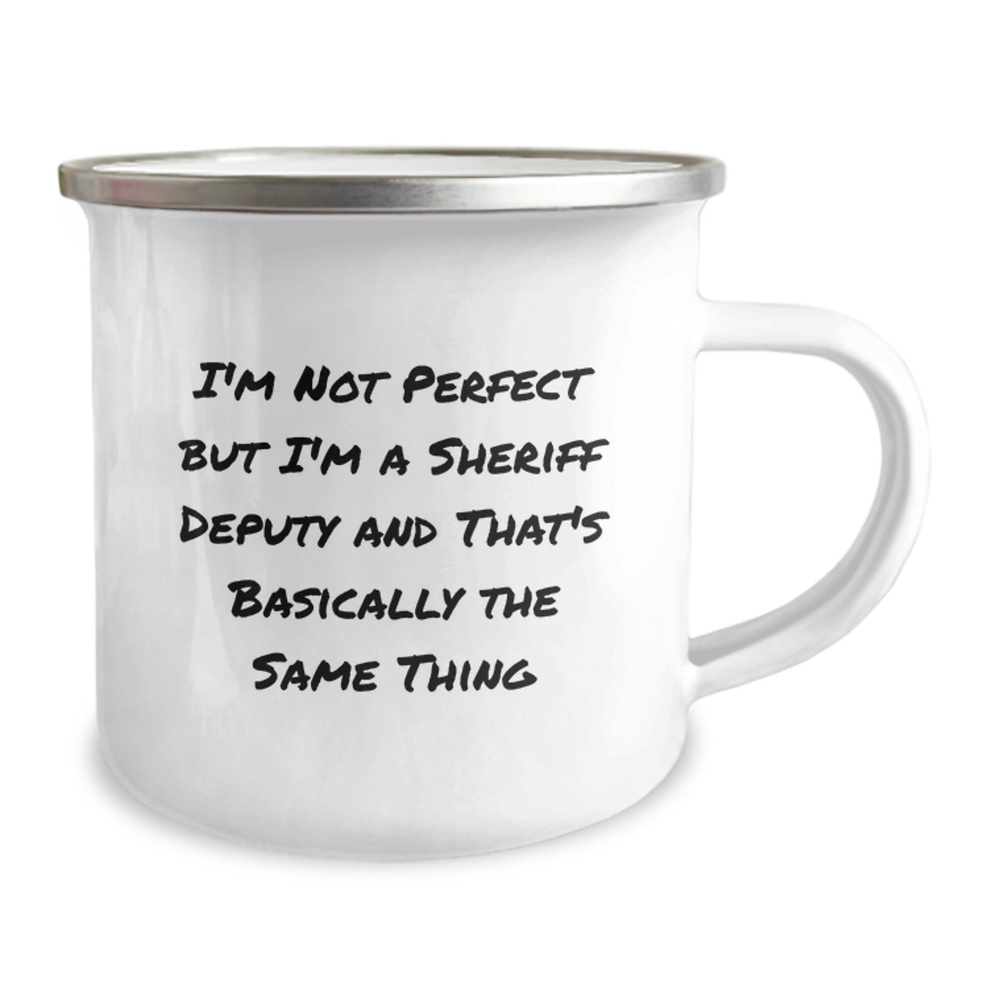 Funny Sheriff Deputy Gifts from Friends for Men - Camping Mug Valentine's Unique - Image 2