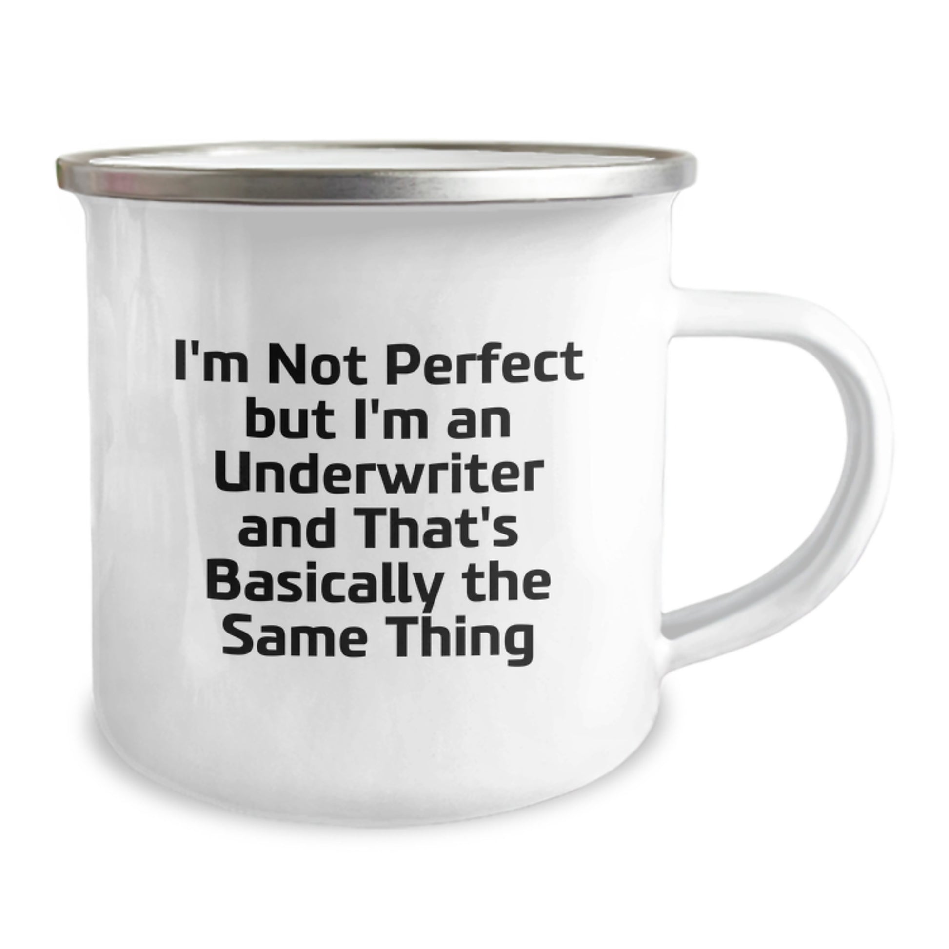 Underwriter Keepsake Camping Mug Birthday Gift for Him Stainless Steel - Image 2