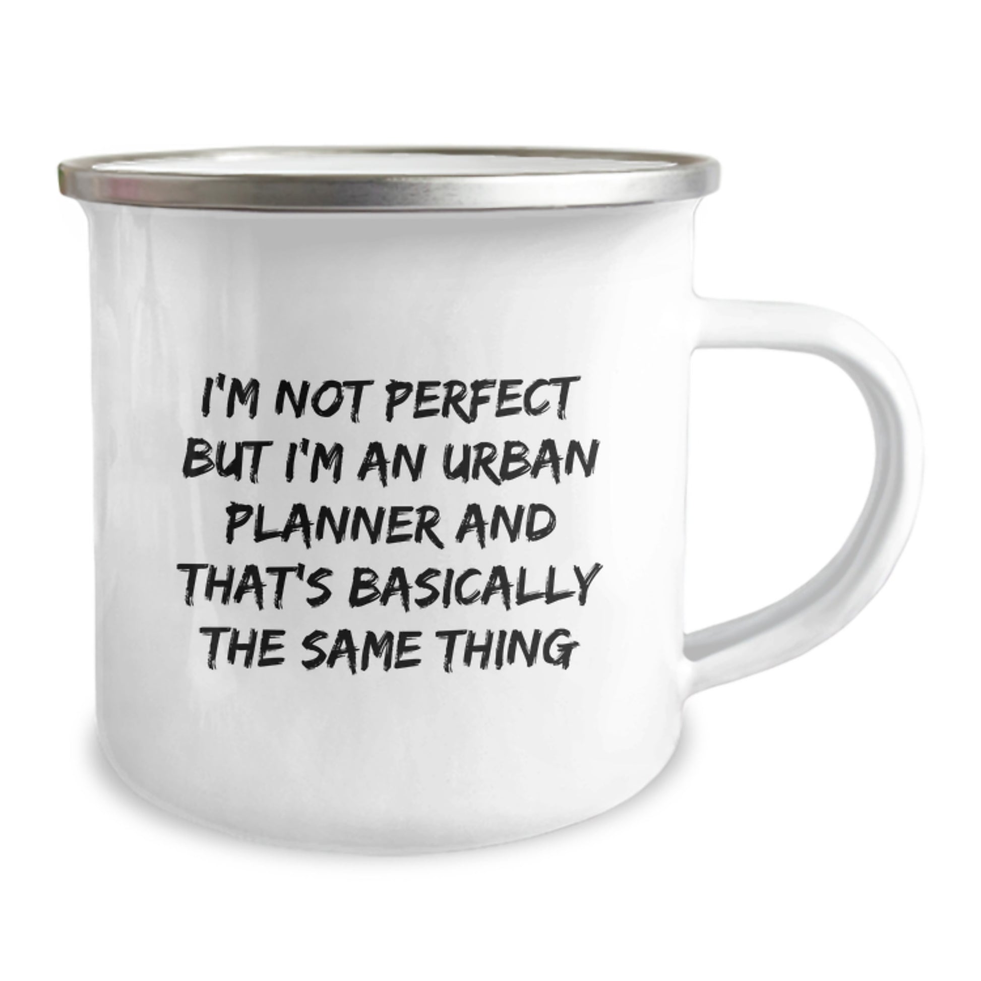 Urban Planner Keepsake Camping Mug for Him Birthday Gift with Enamel - Image 2