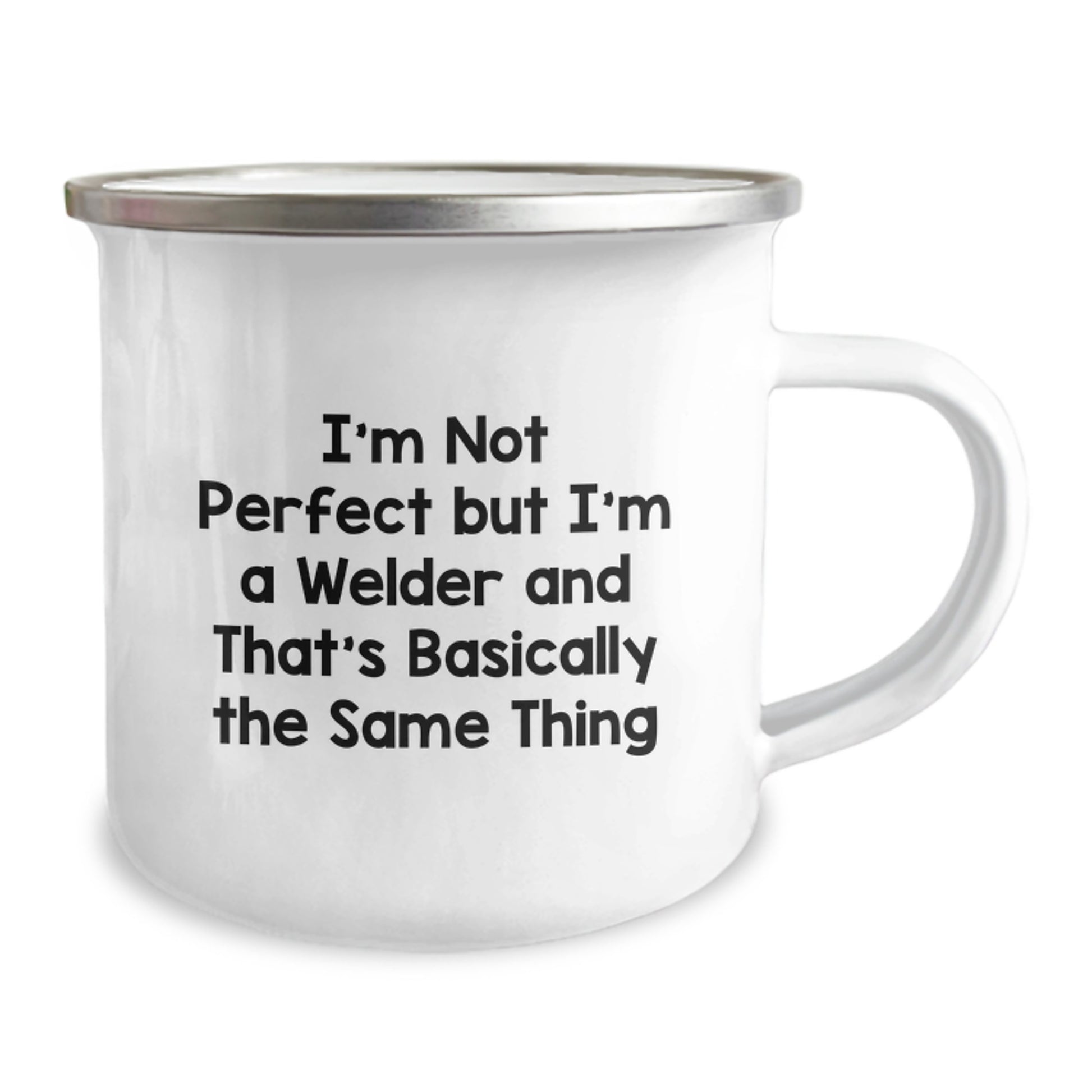 For Him Welding Mug Birthday Gift – I'm Not Perfect But I'm A Welder - Image 2
