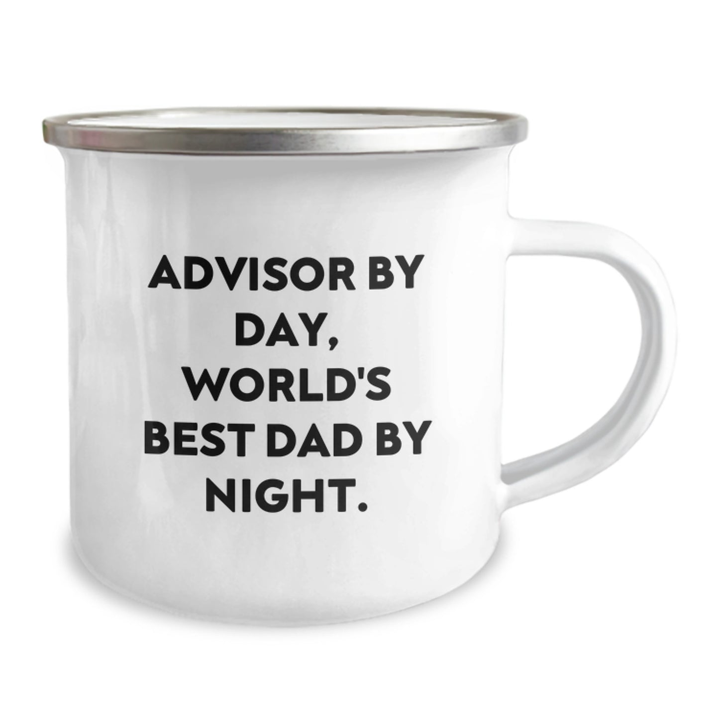 Birthday Gift for Her Advisor Camping Mug – World's Best Dad By Night - Image 2