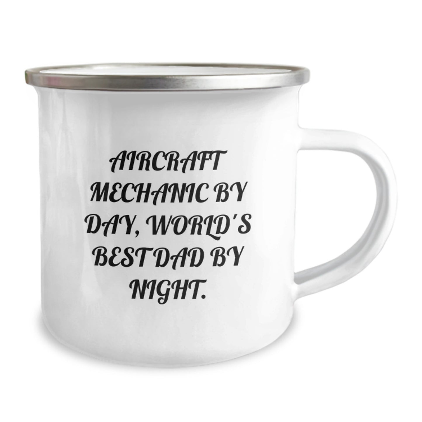 Aircraft Mechanic Keepsake Camping Mug for Him Birthday Premium Gift - Image 2