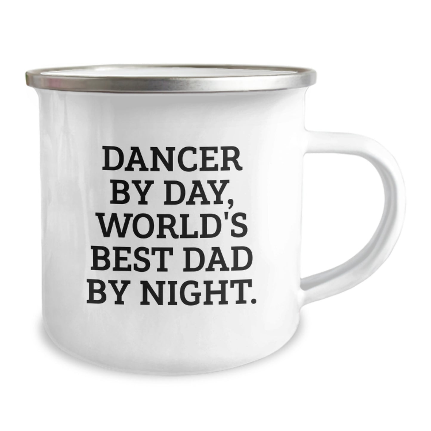 Birthday Gift Dancer By Day, World's Best Dad By Night Camping Mug - Image 2