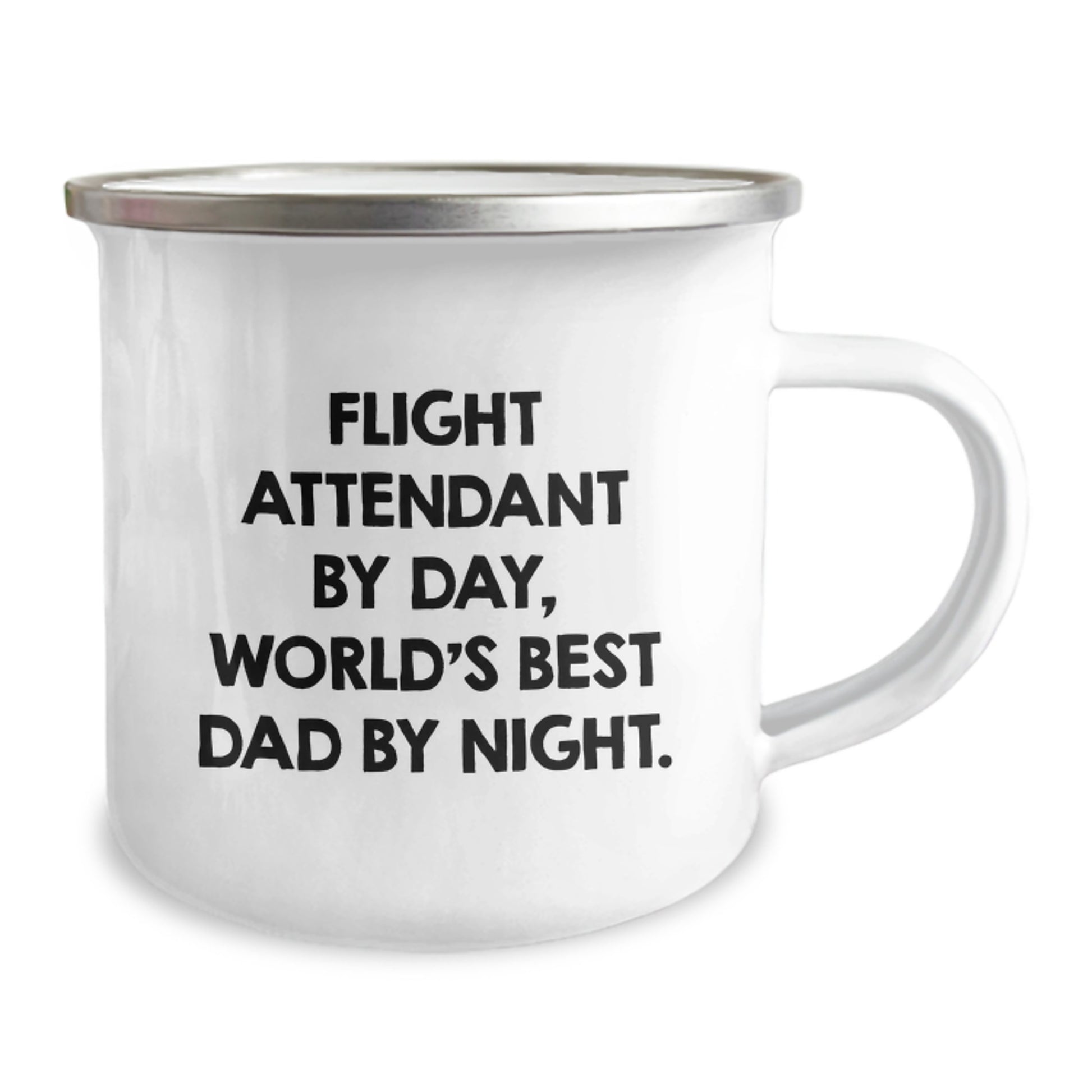 Flight Attendant Keepsake Mug for Him 12oz Stainless Birthday Gift - Image 2