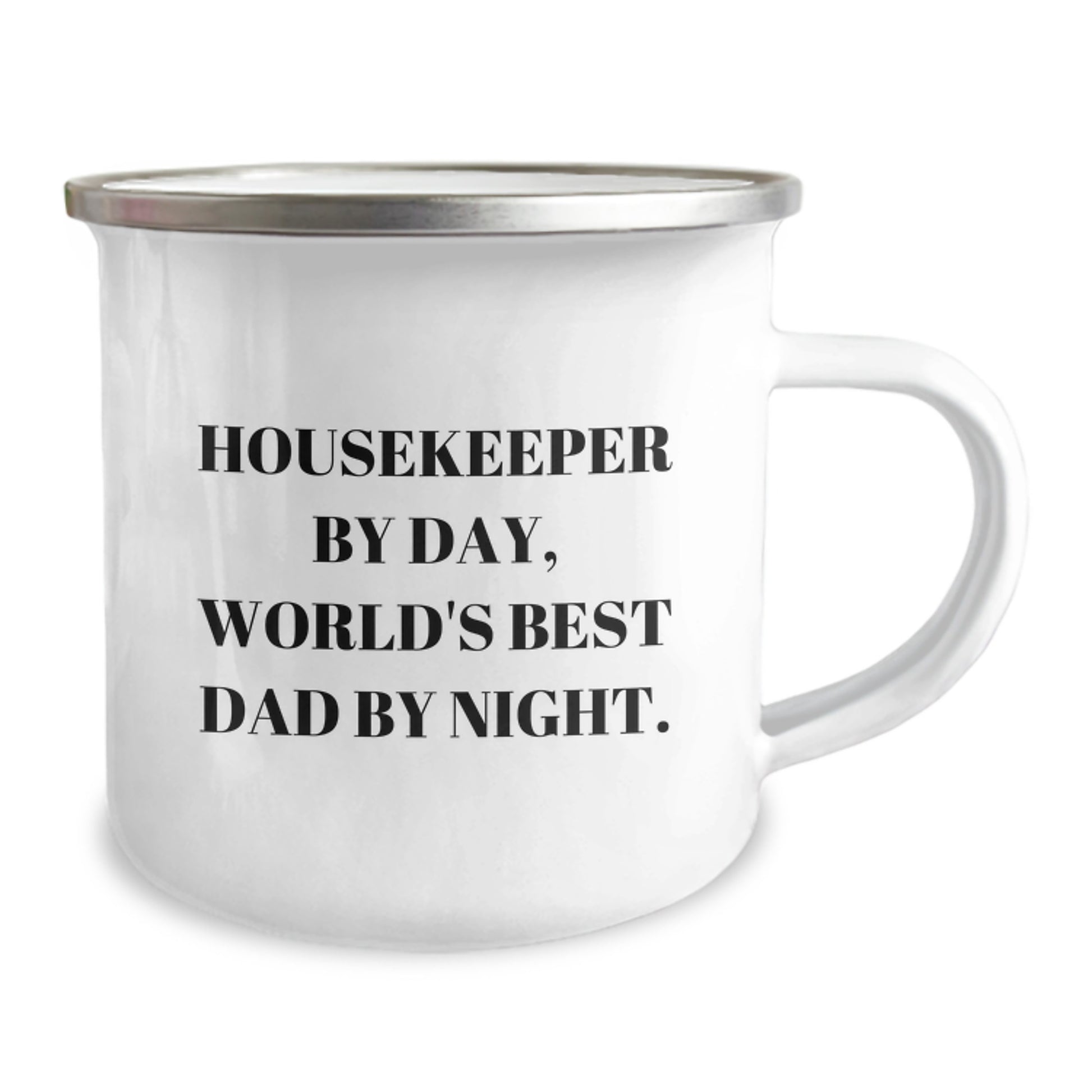 Birthday Gift Camping Mug – Housekeeper By Day, World's Best Dad By - Image 2