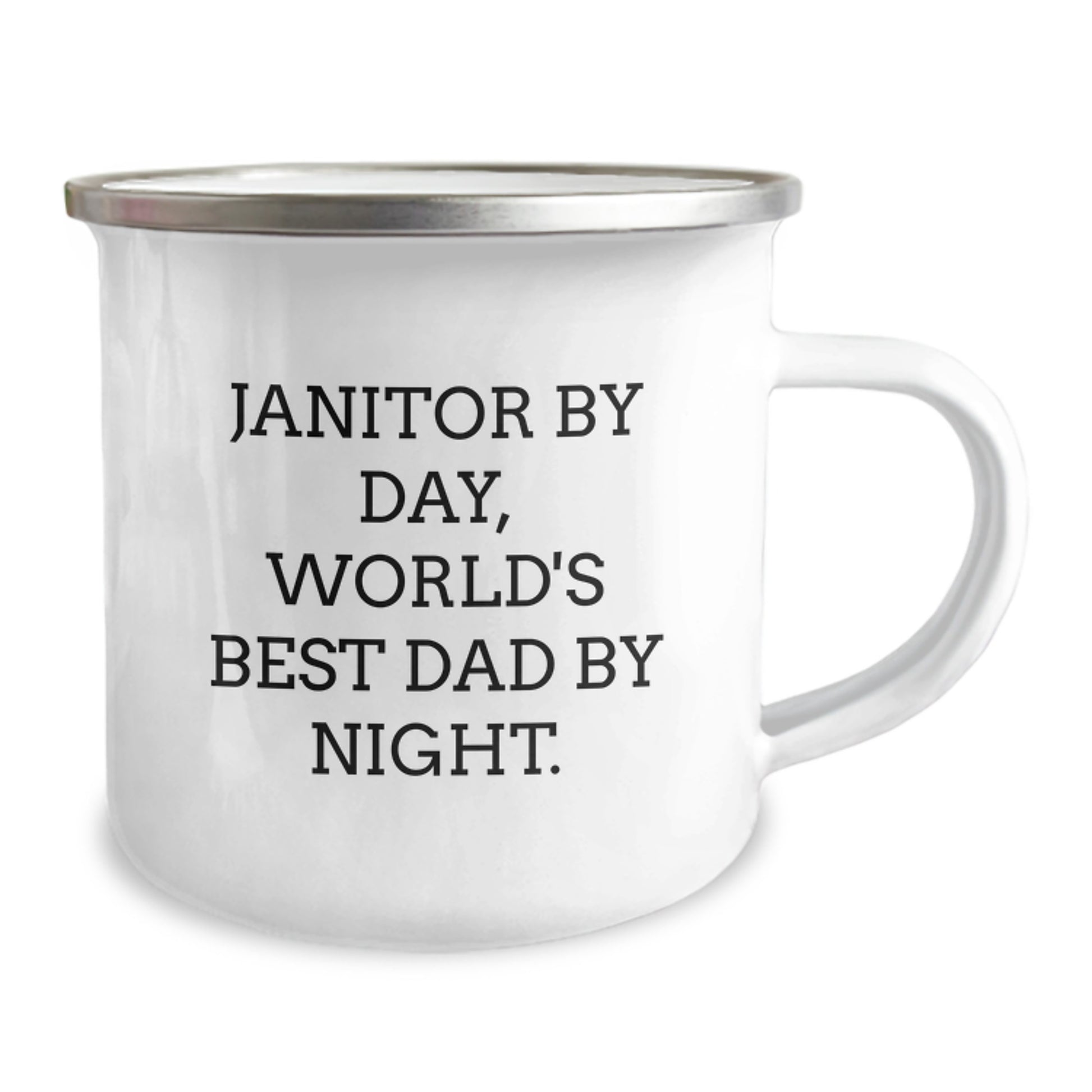 Janitor Keepsake Camping Mug for Him Birthday Gift Ultimate Durable - Image 2