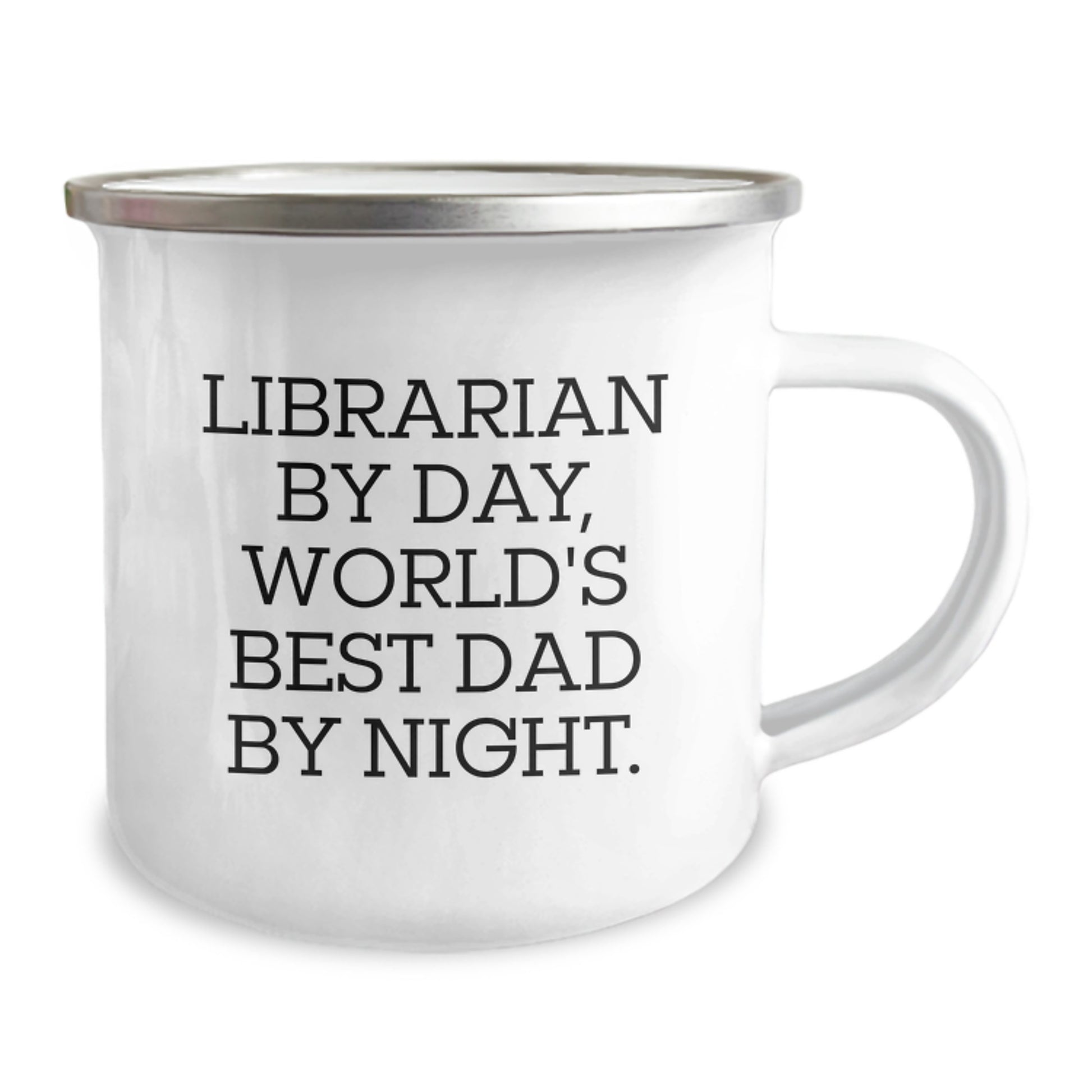 Librarian Gifts by Day, Camping Mug Fun by Night - Unique Birthday Unique Gifts from Dad, for Librarian - Image 2