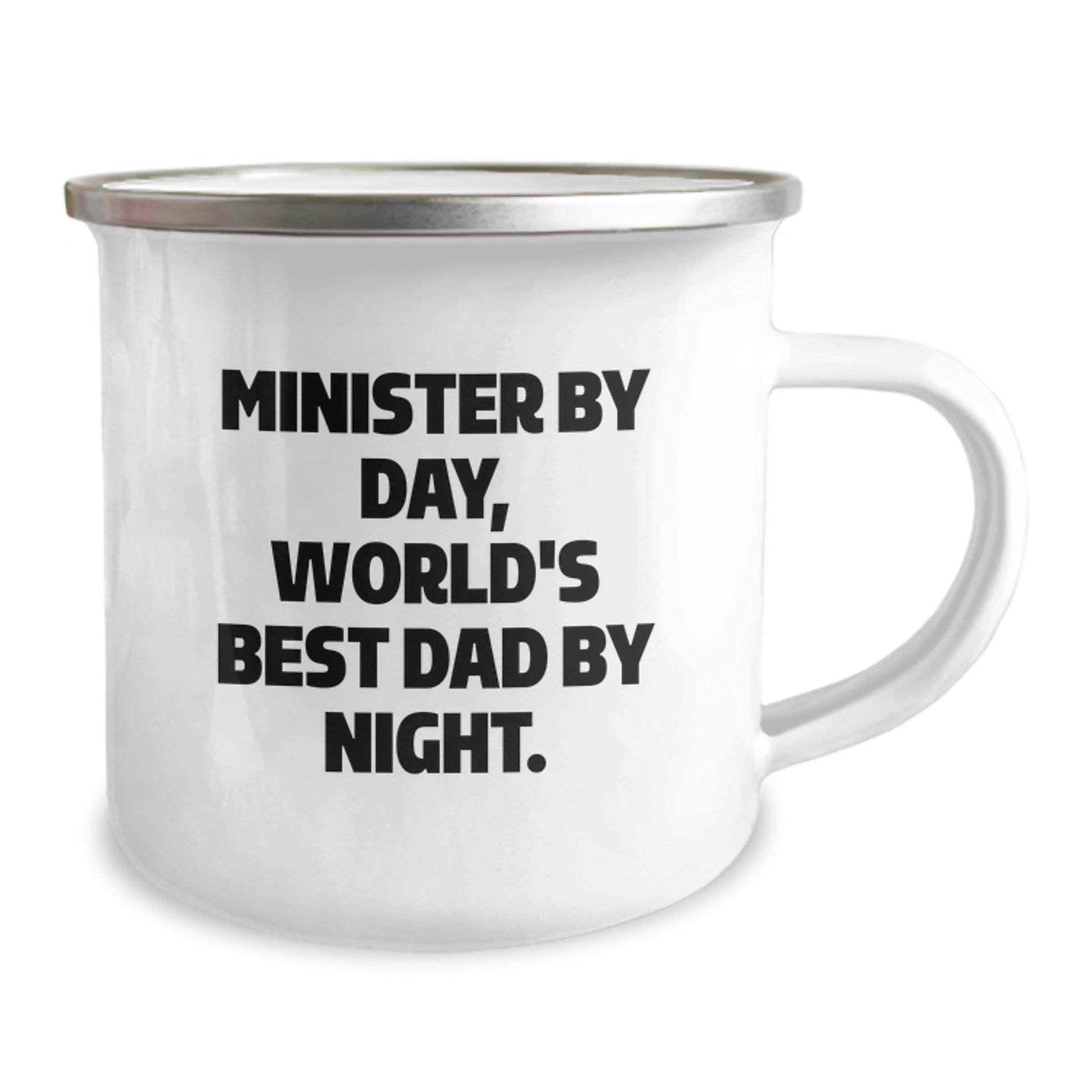 Funny Minister Gifts for Men - Minister By Day, World's Best Dad By Night Camping Mug - Birthday Unique Gifts from Family - Image 2