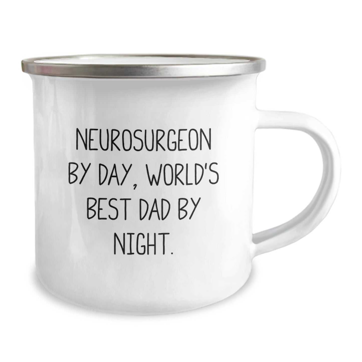 Birthday Gift for Her Neurosurgeon Camping Mug – World's Best Dad - Image 2