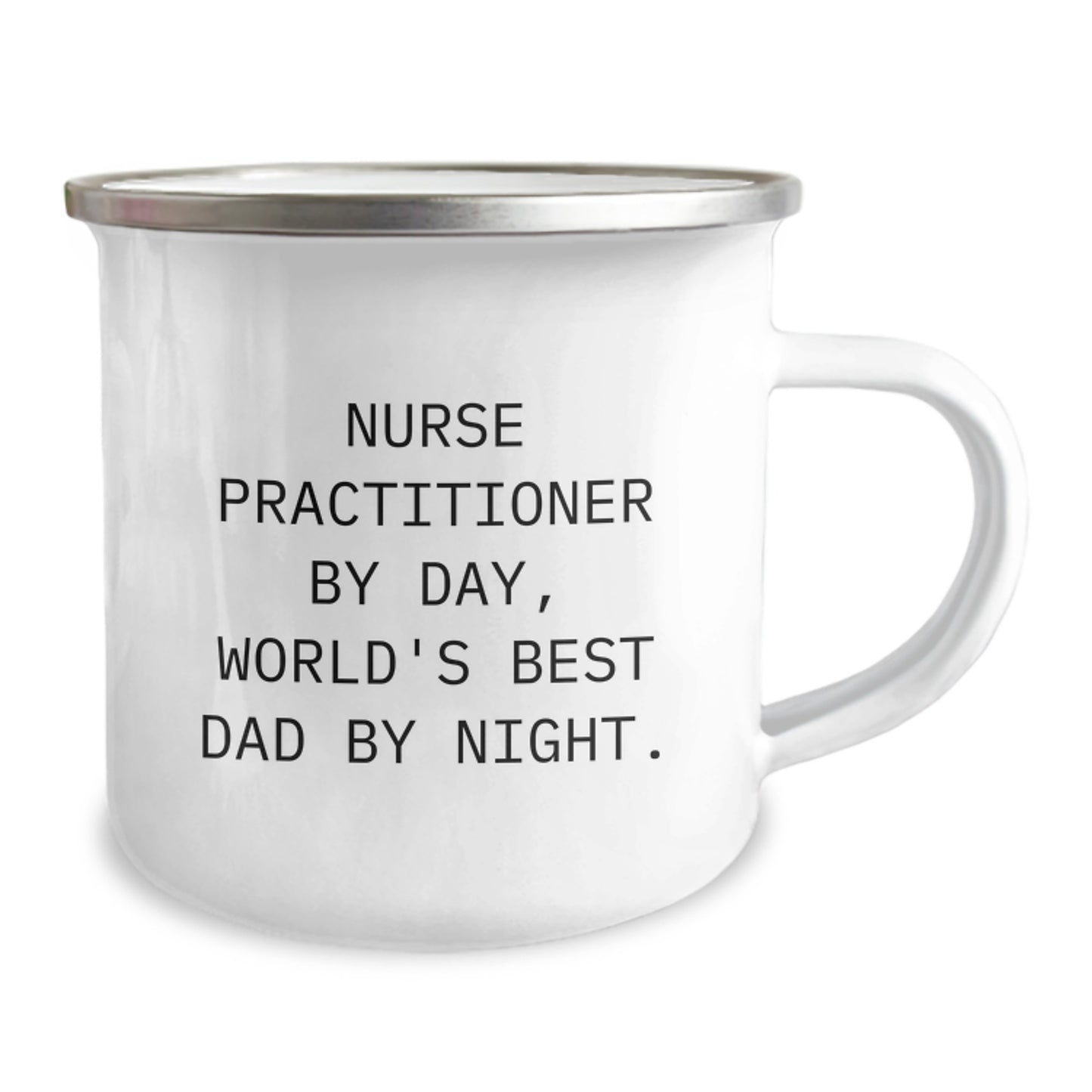 Nurse Practitioner Keepsake Camping Mug for Him Birthday Gift 12oz - Image 2