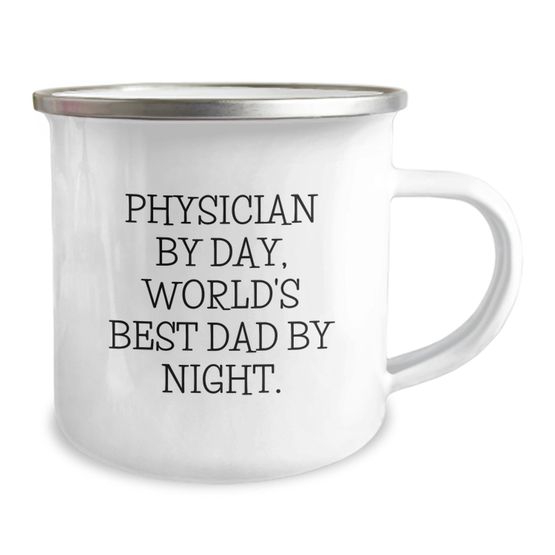 Physician Keepsake Camping Mug for Him Birthday Gift With Enamel Finish - Image 2