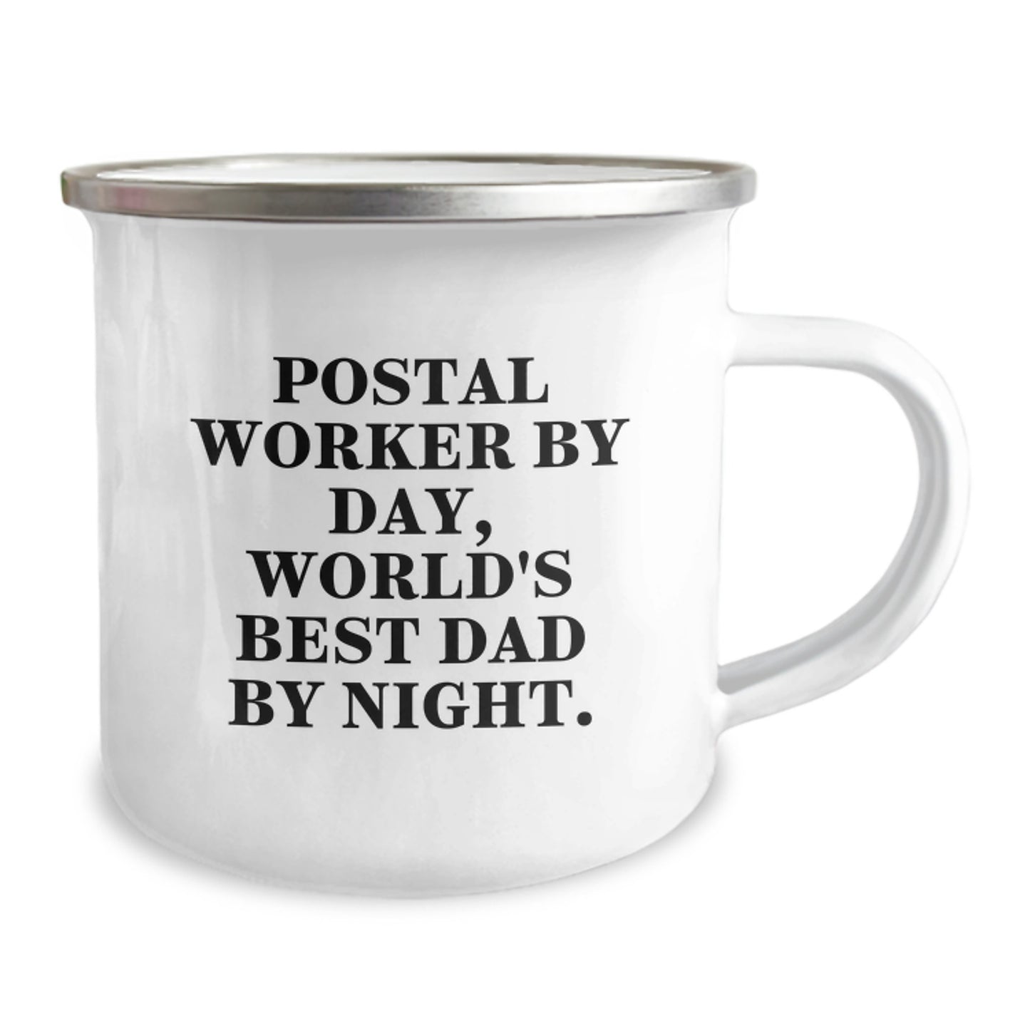 Postal Worker Keepsake Camping Mug Birthday Gift for Him – World's Best - Image 2