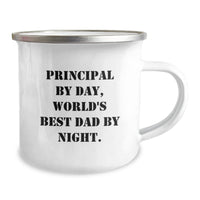 Load image into Gallery viewer, Principal Gifts, Funny Camping Mug, Principal By Day, World&#39;s Best Dad By Night., Gifts from Men for Principal, Birthday Unique Gifts - Image 2

