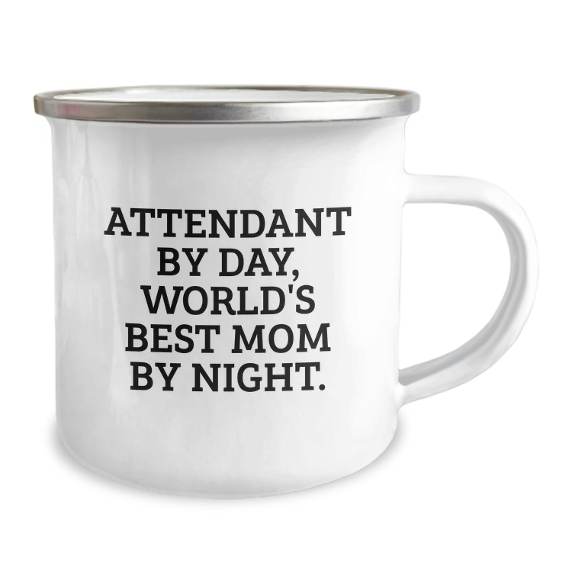 Funny Attendant Gifts from Men, World's Best Mom Camping Mug for Christmas Unique Gifts - Image 2
