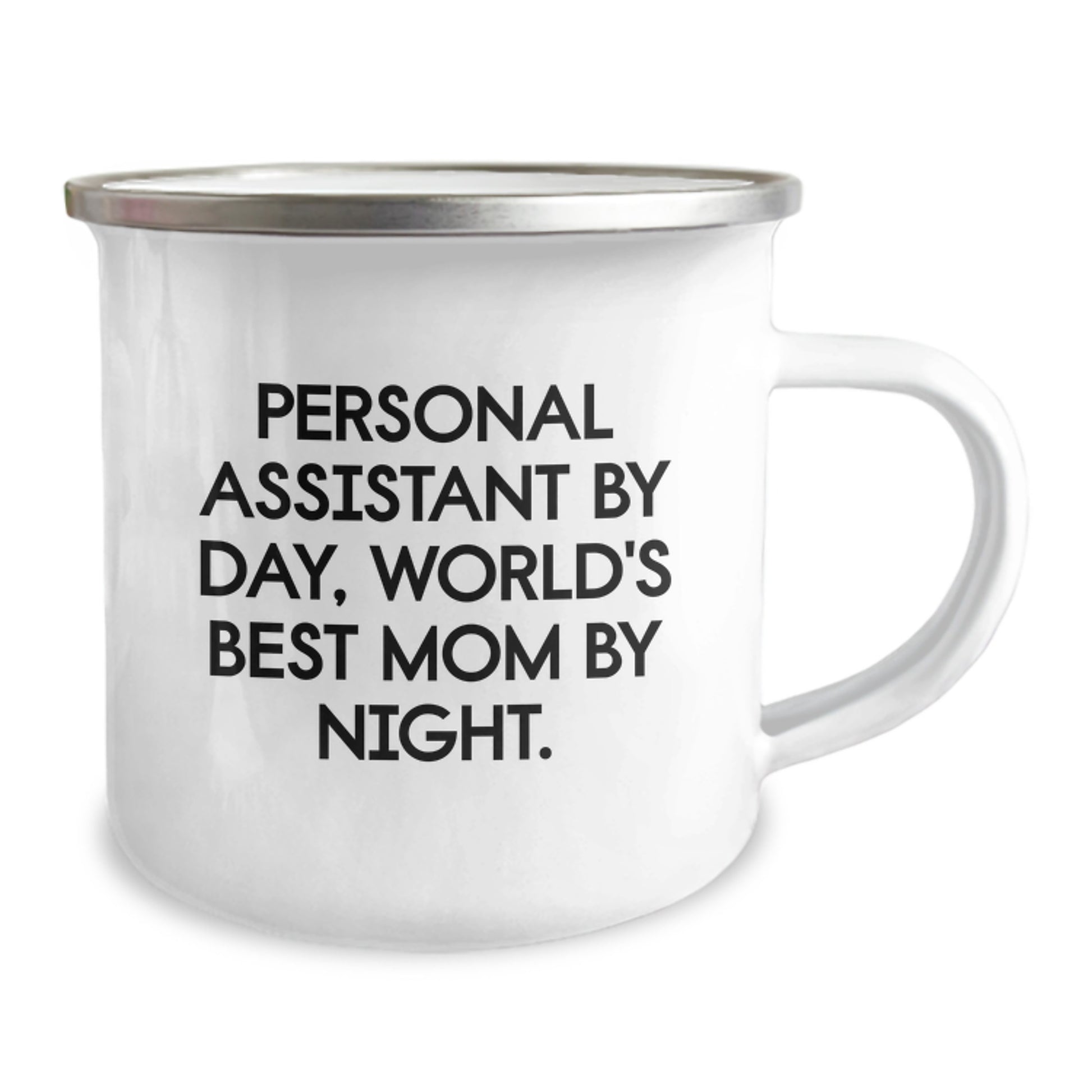 Funny Personal Assistant Gifts from Mom, Camping Mug for Personal Assistant By Day, World's Best Mom By Night. - Image 2