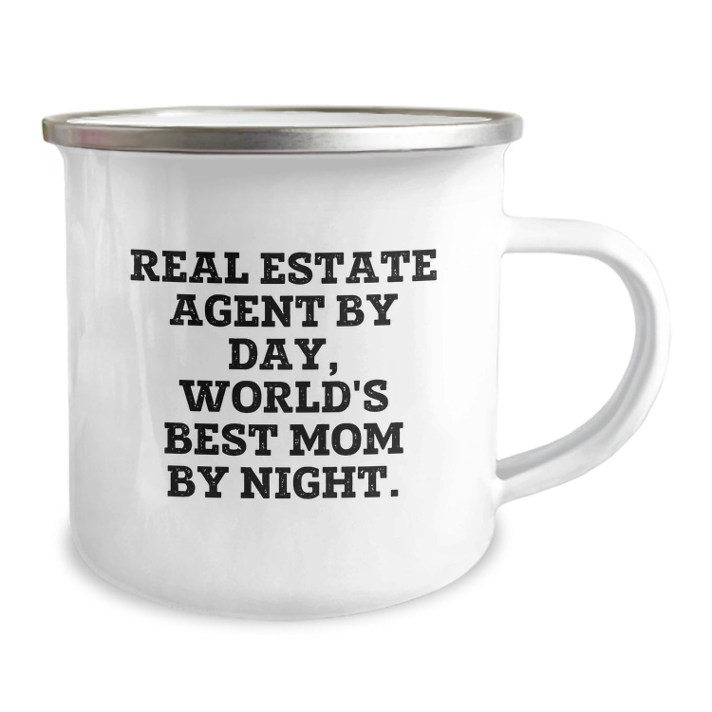 Real Estate Agent Camping Mug, Funny Quote, Gifts from Family to Real Estate Agent on Valentine's - Image 2