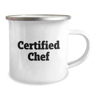 Load image into Gallery viewer, Funny Quotes for Chefs, Unique Christmas Unique Gifts from Friends to Chef Men, Chef Camping Mug - Image 2
