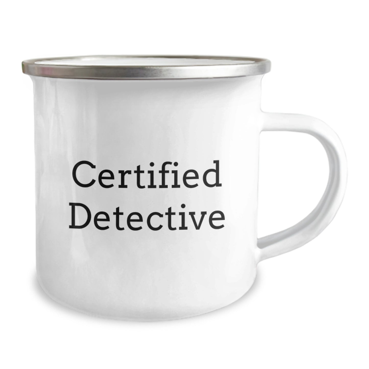 Funny 'Detective Work is My Love Language' Gifts from Men to Family Members for Valentine's Unique Camping Mugs - Image 2