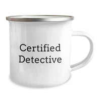 Load image into Gallery viewer, Funny 'Detective Work is My Love Language' Gifts from Men to Family Members for Valentine's Unique Camping Mugs - Image 2
