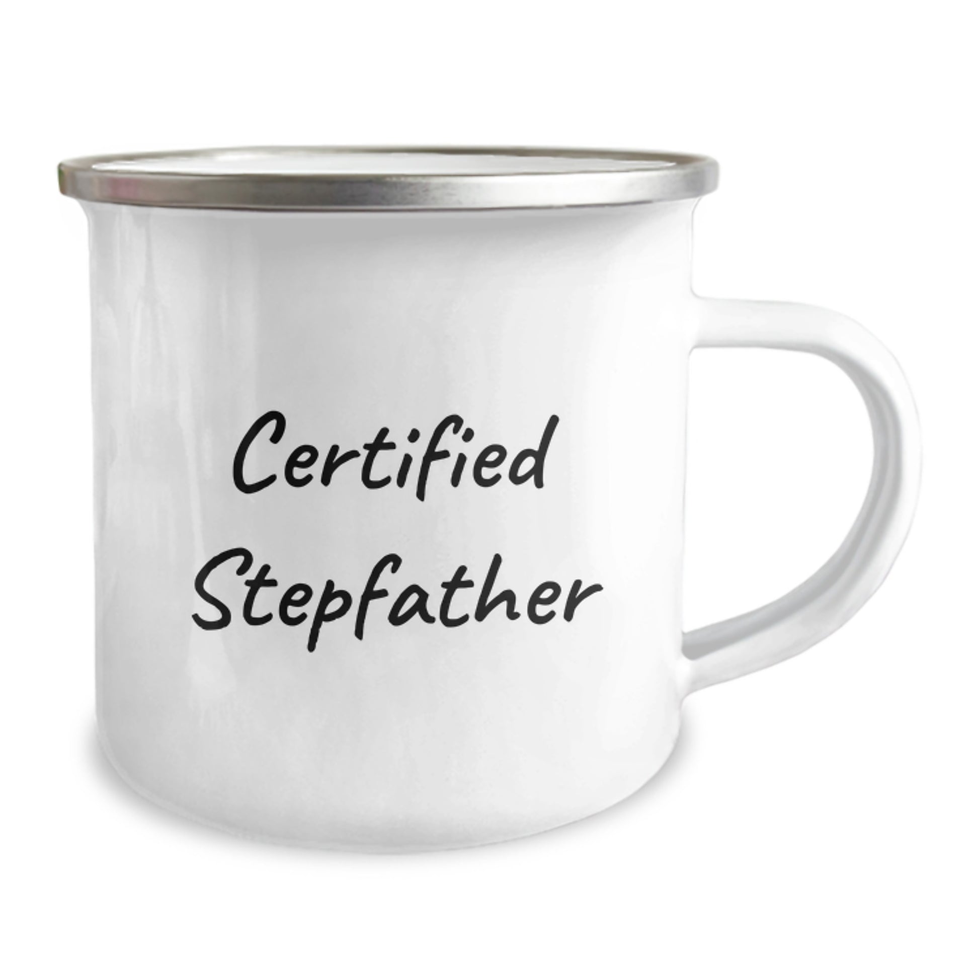Funny Stepfather Gifts from Family, Birthday Unique Gifts for Stepfather, Camping Mug Quote Certified Stepfather - Image 2