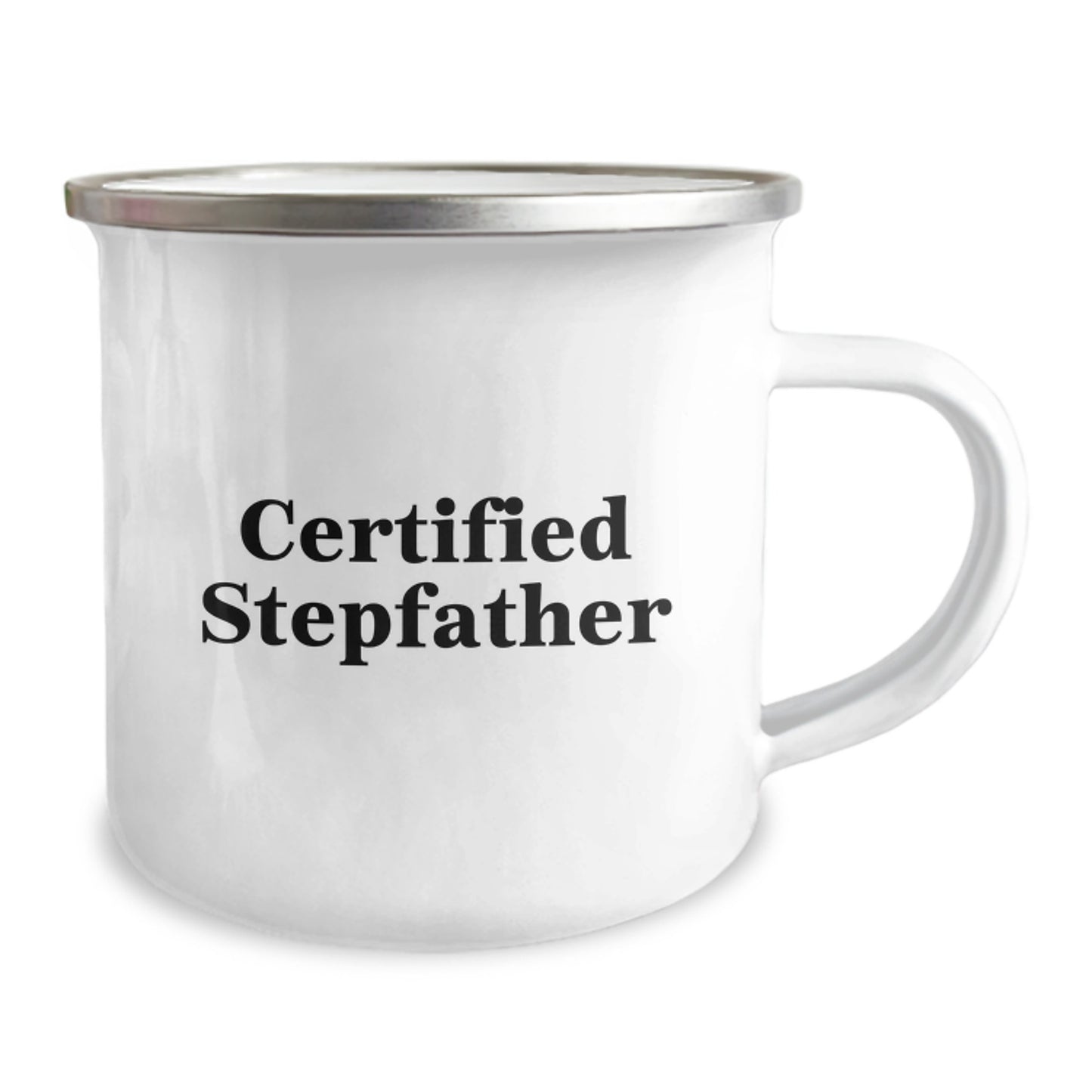 Funny Stepfather Gifts, Birthday Unique Mug, Certified Stepfather Quote, Camping Mug for Stepfather, Gifts from Family - Image 2