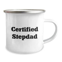 Load image into Gallery viewer, Funny Stepdad Gifts from Men, Unique Valentine's Gifts for Stepdads, Certified Stepdad Camping Mug - Image 2
