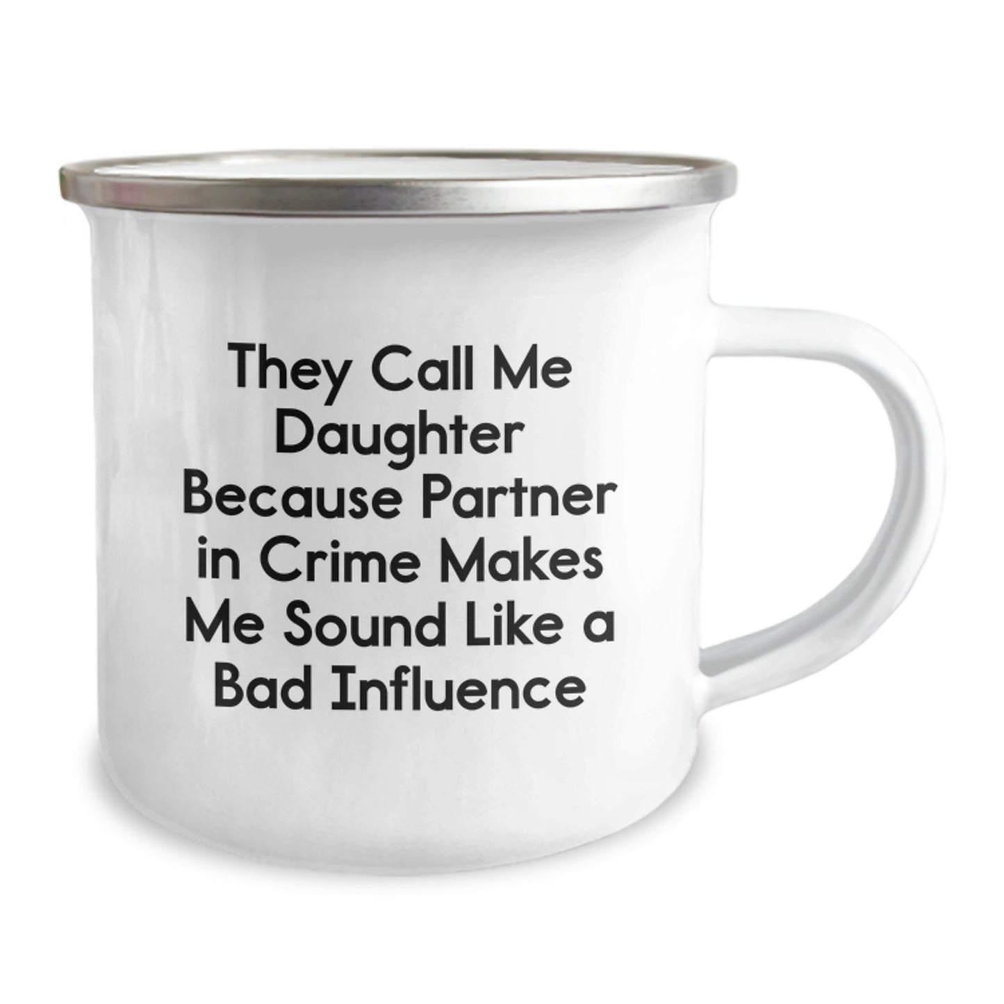 Funny Daughter Camping Mug Gifts from Men to Daughter on Birthday, The Perfect Partner in Crime Mug for Daughter, Daughter Birthday Unique Gifts - Image 2