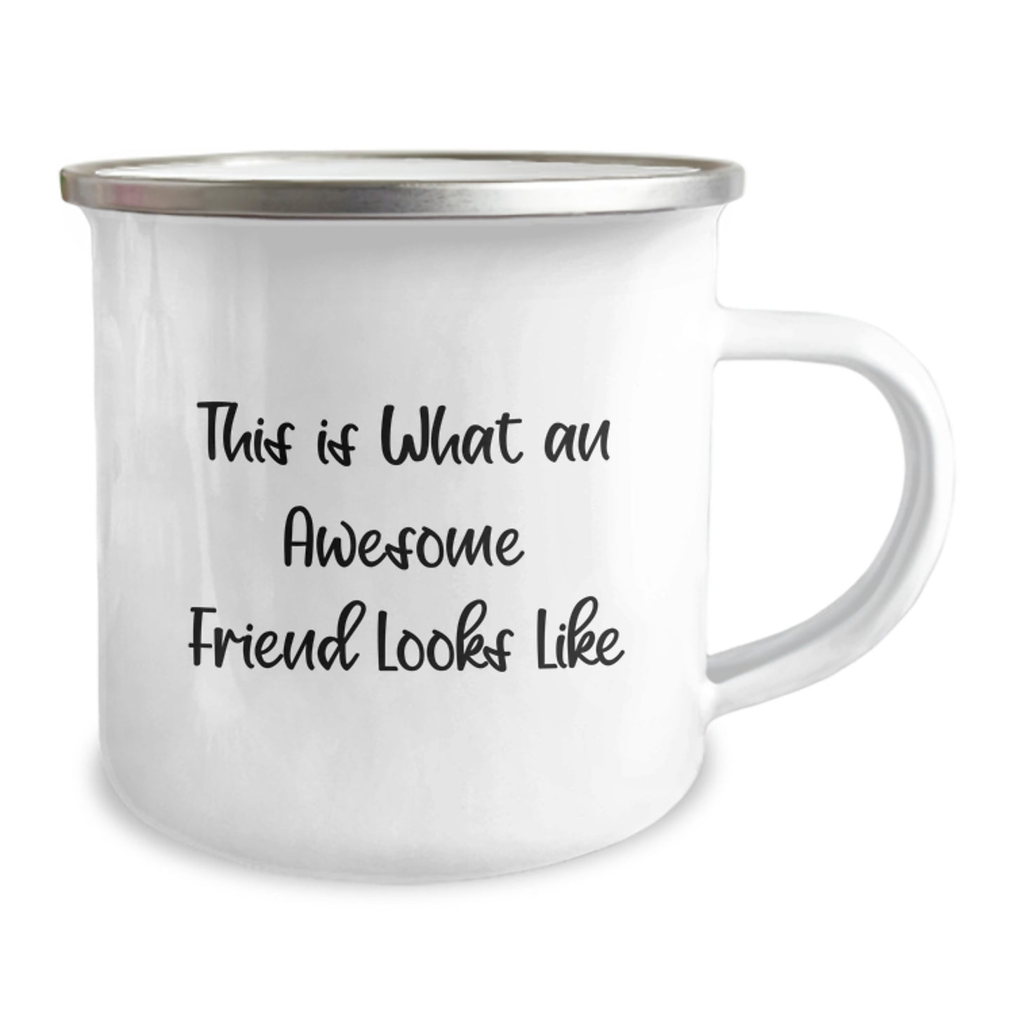 Friend Camping Mug, Inspirational Quote 'This Is What An Awesome Friend Looks Like', Gifts from Friends for Friend's Graduation - Image 2