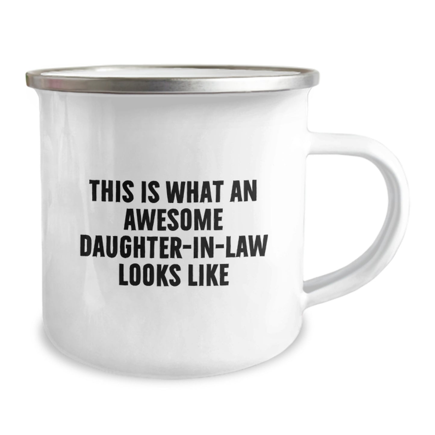 Funny Daughter-in-law Gifts, Camping Mug for Her, 'This Is What An Awesome Daughter-in-law Looks Like' Quote, Gifts from Family, Gifts for Daughter-in-law - Image 2