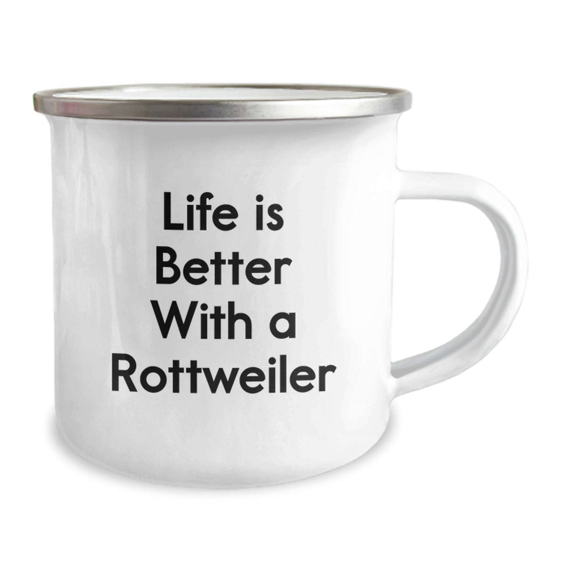 Rottweiler Dog Lover Gifts from Friends for Men, Women, Family - Life Is Better With A Rottweiler Camping Mug, Graduation Unique Gifts - Image 2