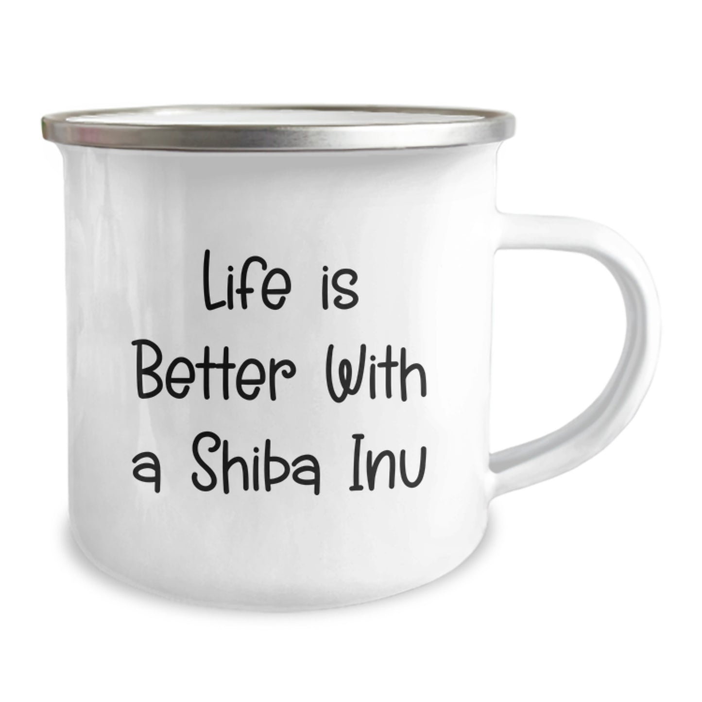 Cute Shiba Inu Dog Gifts for Men, Women, Friends, Coworkers, Family - Life Is Better With A Shiba Inu Camping Mug, Graduation Unique Gifts from Men, Women, Friends, Coworkers, Family - Image 2