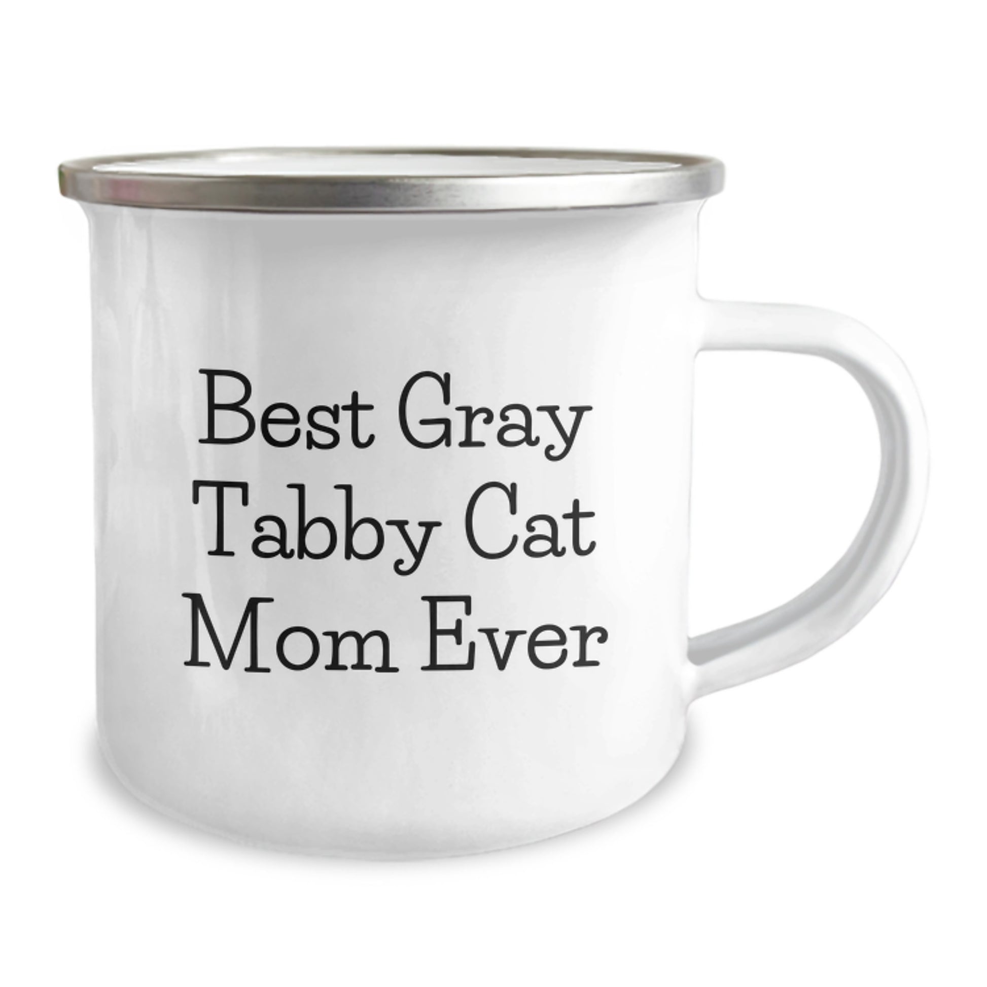 Funny Gray Tabby Cat Camping Mug Gifts from Family, Best Gray Tabby Cat Mom Ever Inspiration for Birthday Unique Gifts, Perfect for Friends, Coworkers, or Family Members - Image 2