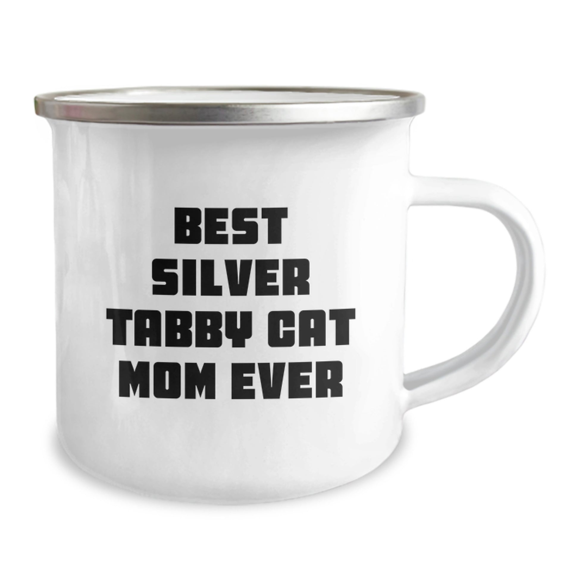 Funny Silver Tabby Cat Mom Gifts from Family for Her - Birthday Unique Gifts - Silver Tabby Cat Camping Mug - Best Silver Tabby Cat Mom Ever - Image 2