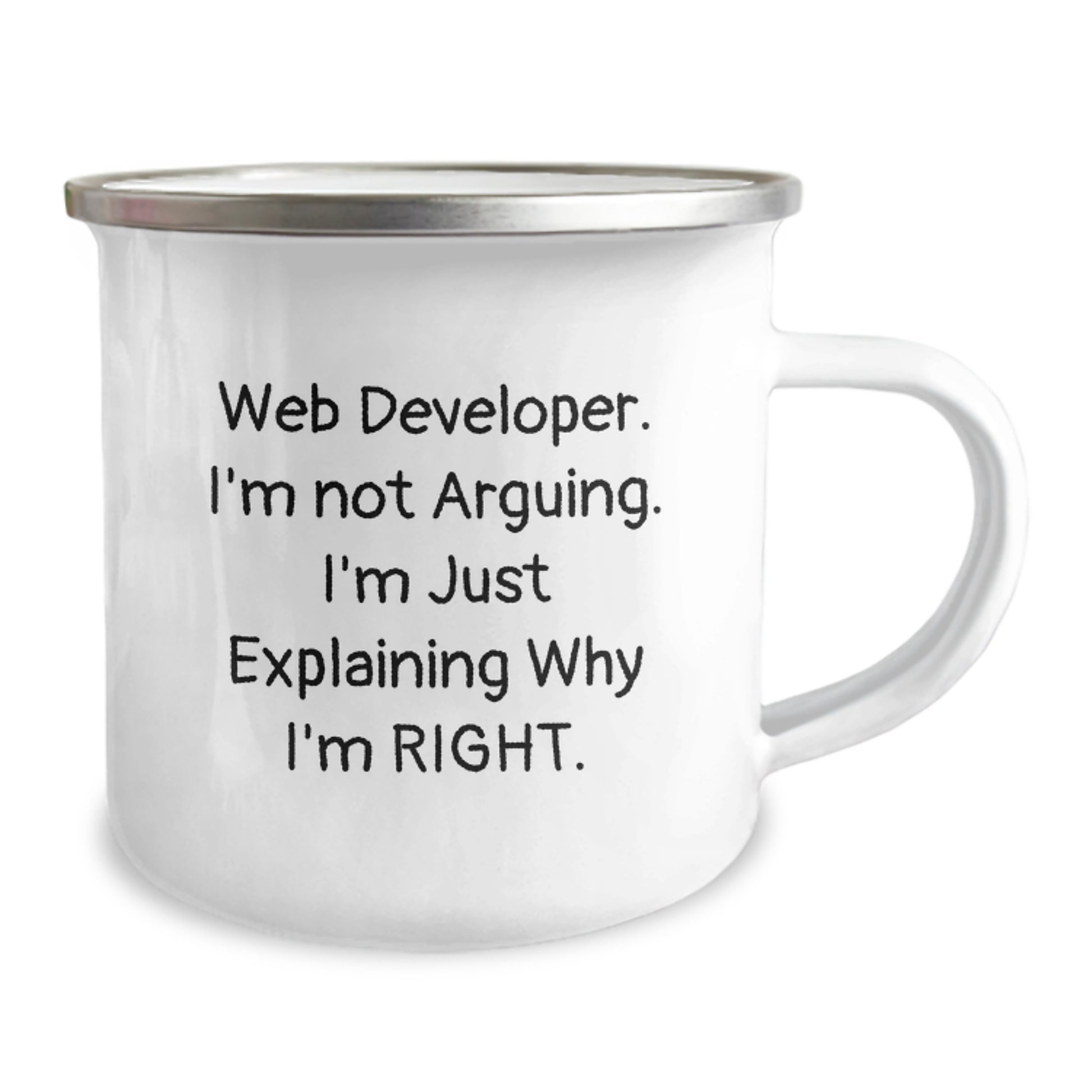 Web Developer Gifts Funny Mugs from Friends for Graduation, 'I'm Not Arguing. I'm Just Explaining Why I'm Right.' - Image 2
