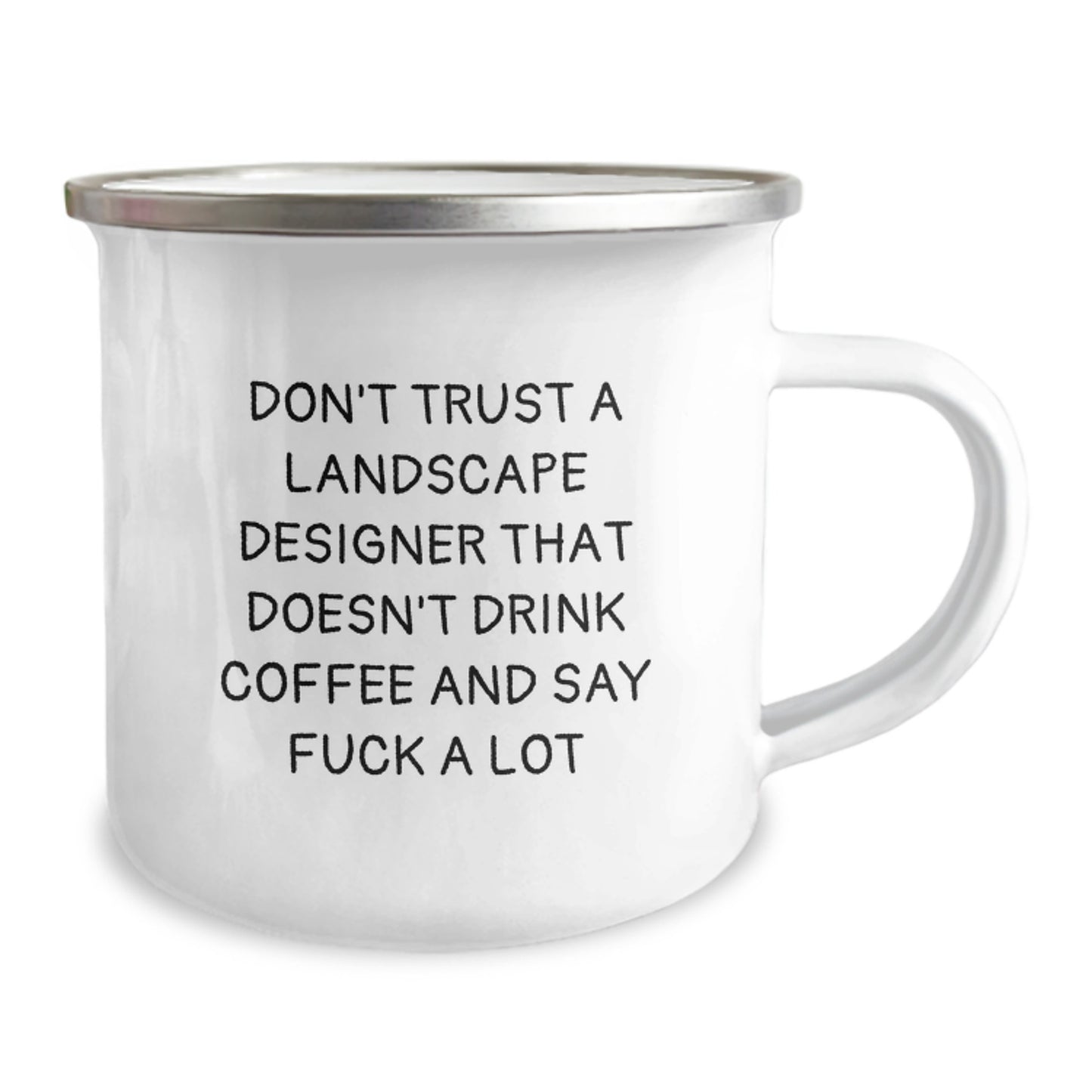 Funny Landscape Designer Gifts from Friends - Don't Trust A Landscape Designer That Doesn't Drink Coffee, Gifts for Landscape Designer Birthday, Camping Mug for Men, Women, Family - Image 2