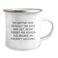 Load image into Gallery viewer, Gifts from Family for the Tough Aircraft Mechanic Men - Inspirational Camping Mug for Christmas Unique Gifts - Image 2

