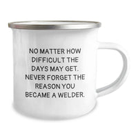 Load image into Gallery viewer, Funny Welder Gifts for Him, Christmas Unique Gifts from Friends, Camping Mug for Welder Enthusiast, Inspirational Quote about Welding - Image 2
