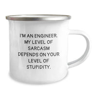 Load image into Gallery viewer, Engineer Gifts, Funny Sarcasm Quotes, Camping Mug for Birthday by Friends or Family, Gifts from Men, Gifts for Engineer - Image 2
