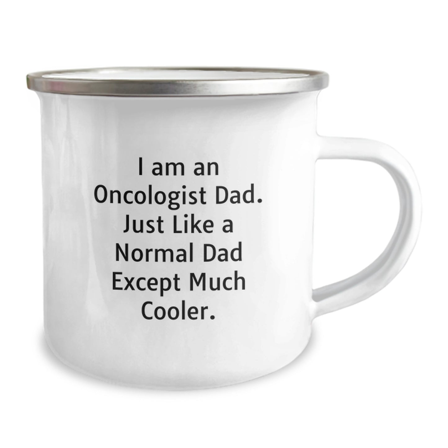 Unique Funny Gifts for Oncologist Dad Birthday Camping Mug - 'I Am An Oncologist Dad' - Image 2