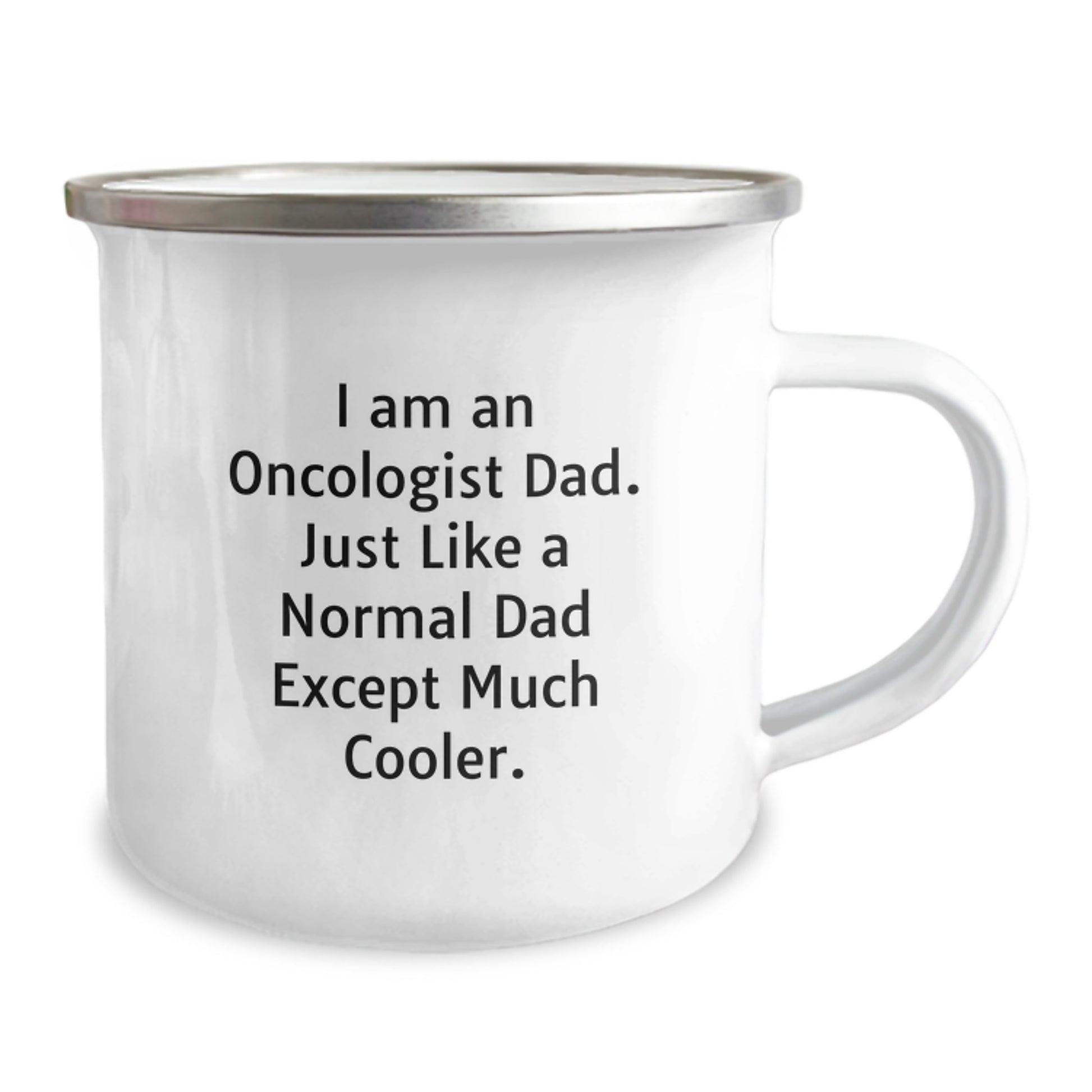 Unique Funny Gifts for Oncologist Dad Birthday Camping Mug - 'I Am An Oncologist Dad' - Image 2