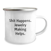 Load image into Gallery viewer, Funny Jewelry Making Camping Mug Gifts from Friends for Christmas - Image 2
